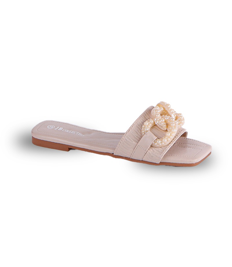 dividend Van overspringen Strass Embellished flat slippers – Aseel